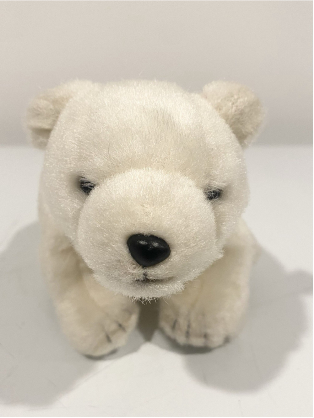 TY Beanie Baby Fridge Polar Bear 2002 Vintage White Plush 8” With Flaws
